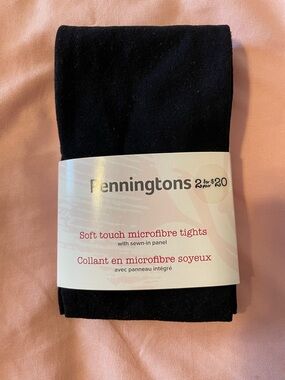 Penningtons Black Superstretch Opaque Tights - Plus Size 2X